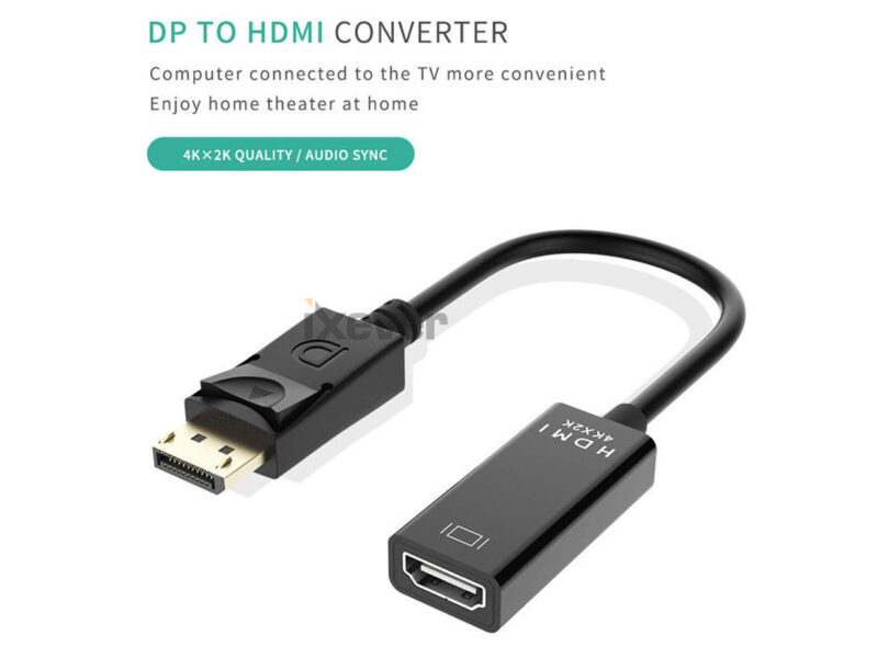 DP To HDMI Adapter 4K*2K DisplayPort Male to HDMI Female Adapter Converter Cable - Image 3