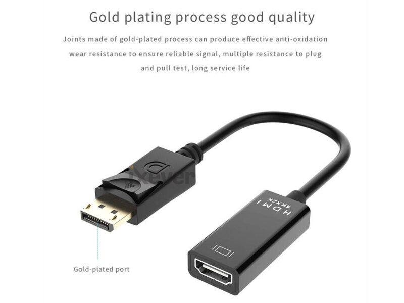 DP To HDMI Adapter 4K*2K DisplayPort Male to HDMI Female Adapter Converter Cable - Image 5
