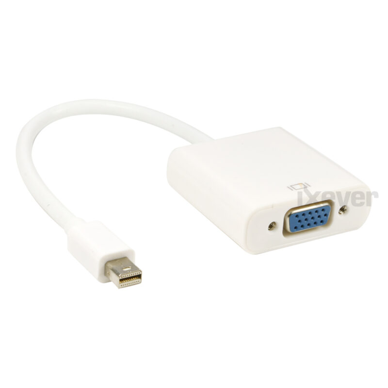 Mini DP DisplayPort to VGA Male to Female Video Adapter Cable 1080p Thunderbolt Compatible For Apple Macbook, Macbook Pro, Macbook Air, iMac, Mac Mini, Microsoft Surface Pro, Google Chromebook - Image 3
