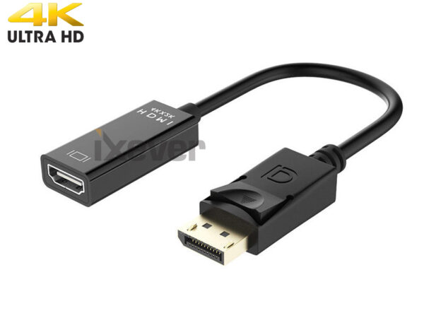 DP To HDMI Adapter 4K*2K DisplayPort Male to HDMI Female Adapter Converter Cable