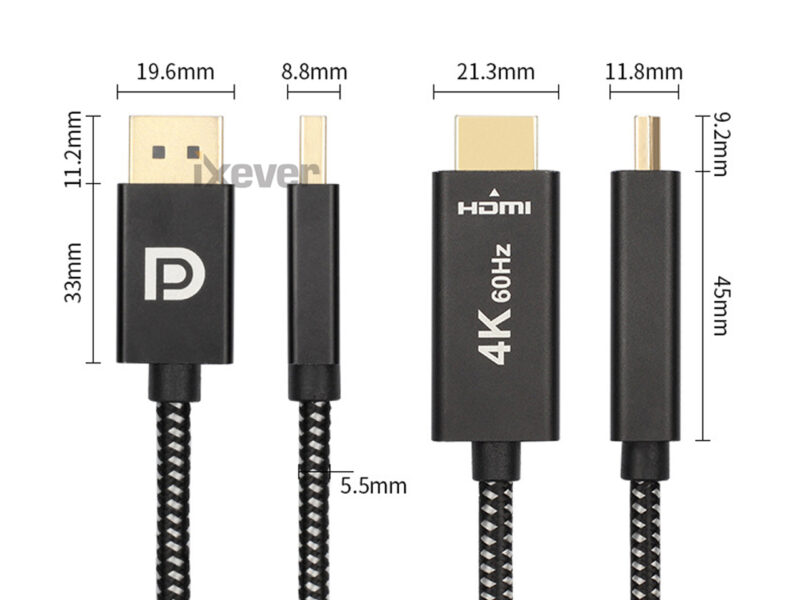 4K DisplayPort to HDMI Adapter Cable 6.6ft, DisplayPort (DP) to HDMI Cable 4K 60Hz UHD High Speed Compatible for Lenovo, HP, DELL, GPU, AMD, NVIDIA, More - Image 5