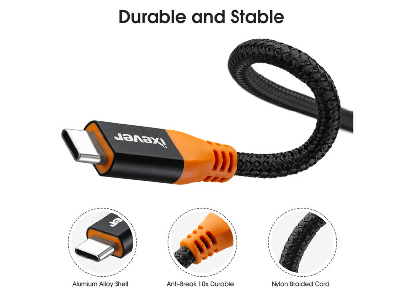 USB Type C Extension Cable (3.3Ft/1m), iXever USB 3.1 (Gen2,10Gbps) Type C Male to Female Extender Charging & Sync for Nintendo Switch, MacBook Pro 2016/2017 Touchbar Dell XPS MS Surface Book - Image 6
