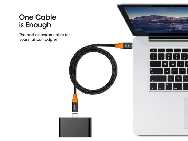 USB Type C Extension Cable (3.3Ft/1m), iXever USB 3.1 (Gen2,10Gbps) Type C Male to Female Extender Charging & Sync for Nintendo Switch, MacBook Pro 2016/2017 Touchbar Dell XPS MS Surface Book - Image 3