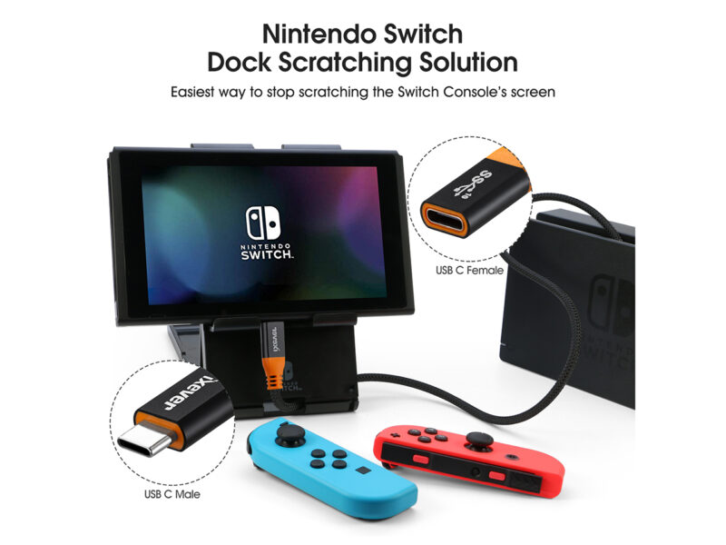 USB Type C Extension Cable 3ft, iXever USB Type C Gen2 10Gbps 100W (20V/5A) PD Fast Charging,USB 3.1 C Male to Female Extender Cord Compatible with Nintendo Switch, MacBook, Pro Pixel 3 2 XL - Image 3