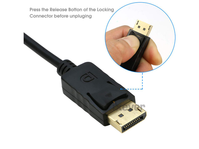 4K Displayport to HDMI Adapter Cable (3Pack),iXever DP Display Port to HDMI Male to Female Converter Adapter Gold-Plated Cord Compatible for Lenovo Dell HP - Image 4