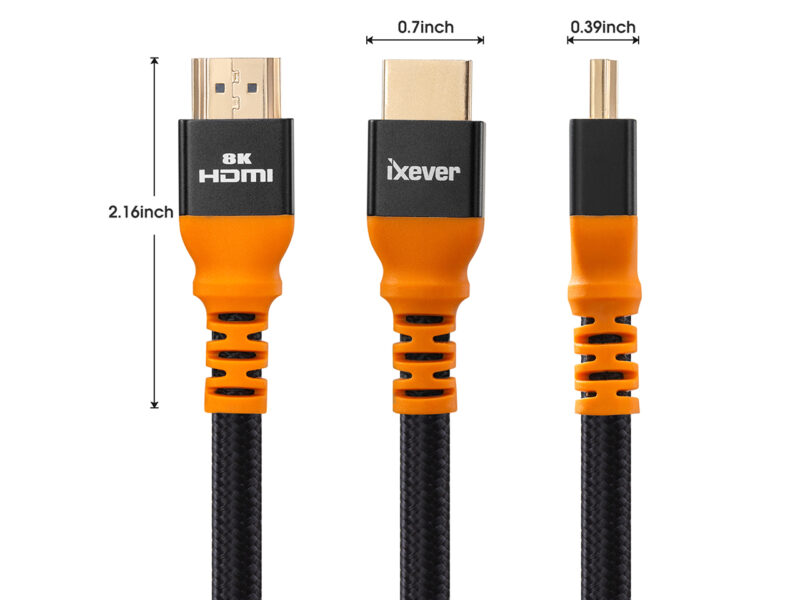 8K HDMI Cable 10ft, iXever Ultra HD High Speed 48Gpbs HDMI 2.1 Cable 8K@60Hz 4K@144Hz eARC HDR10, HDCP 2.2, Compatible with Dolby Vision Xbox PS4 PS5 Apple TV 4K Roku Fire TV Switch Vizio - Image 5