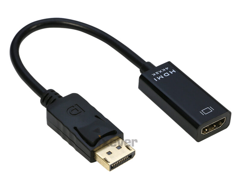 DisplayPort (DP) to HDMI Adapter 5 Pack, Gold-Plated Uni-Directional Display Port to HDMI Converter (Male to Female) Compatible with Computer, Desktop, PC, Monitor, Projector, HDTV - Black - Image 8
