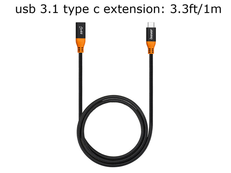 USB Type C Extension Cable (3.3Ft/1m), iXever USB 3.1 (Gen2,10Gbps) Type C Male to Female Extender Charging & Sync for Nintendo Switch, MacBook Pro 2016/2017 Touchbar Dell XPS MS Surface Book - Image 7