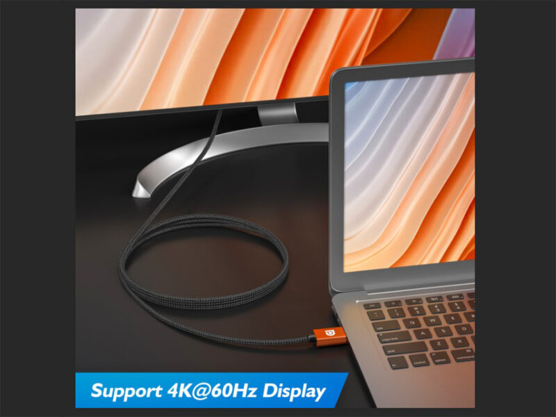 iXever DisplayPort to HDMI Cable Adapter 4K 60Hz 6 Feet (Uni-directional), Gold Plated Plugs, Aluminum Shell, UHD High Speed DisplayPort(DP) to HDMI Cable for Lenovo, HP, DELL, GPU, AMD, NVIDIA - Image 4