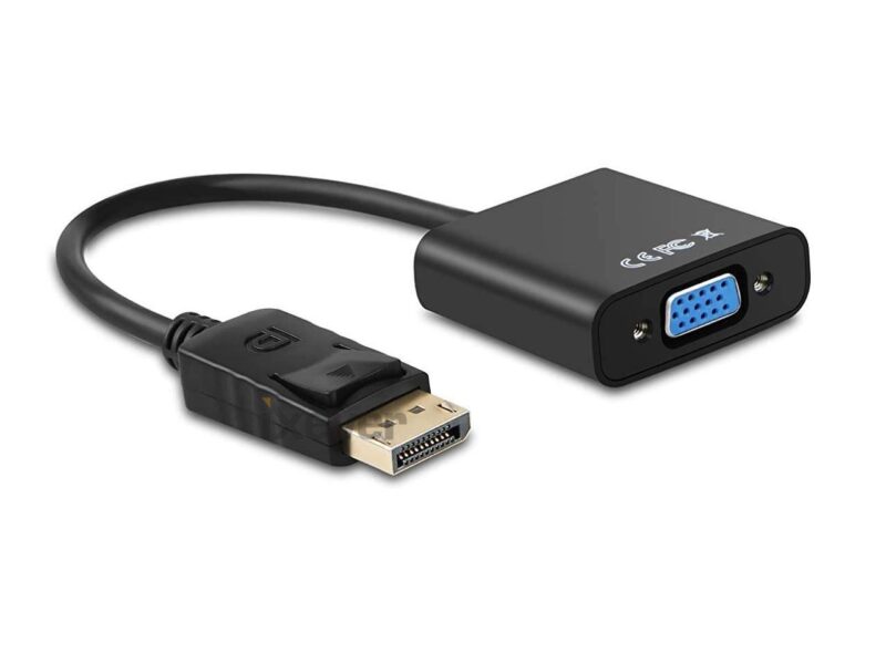 DisplayPort to VGA Adapter 1080p 10Pack,iXever Display Port to VGA Adaptor Male to Female, Gold Plated, Compatible with Computer, Desktop, Laptop, PC, Monitor, Projector, HDTV - Black - Image 7