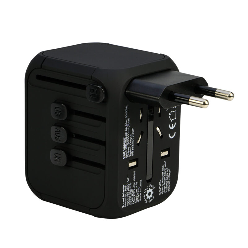 4 Port USB Charger Charging Power Adapter Travel Plug with 3x USB Type A + USB Type C for UK Japan EU Europe European, Universal for 150 Countries - Image 3