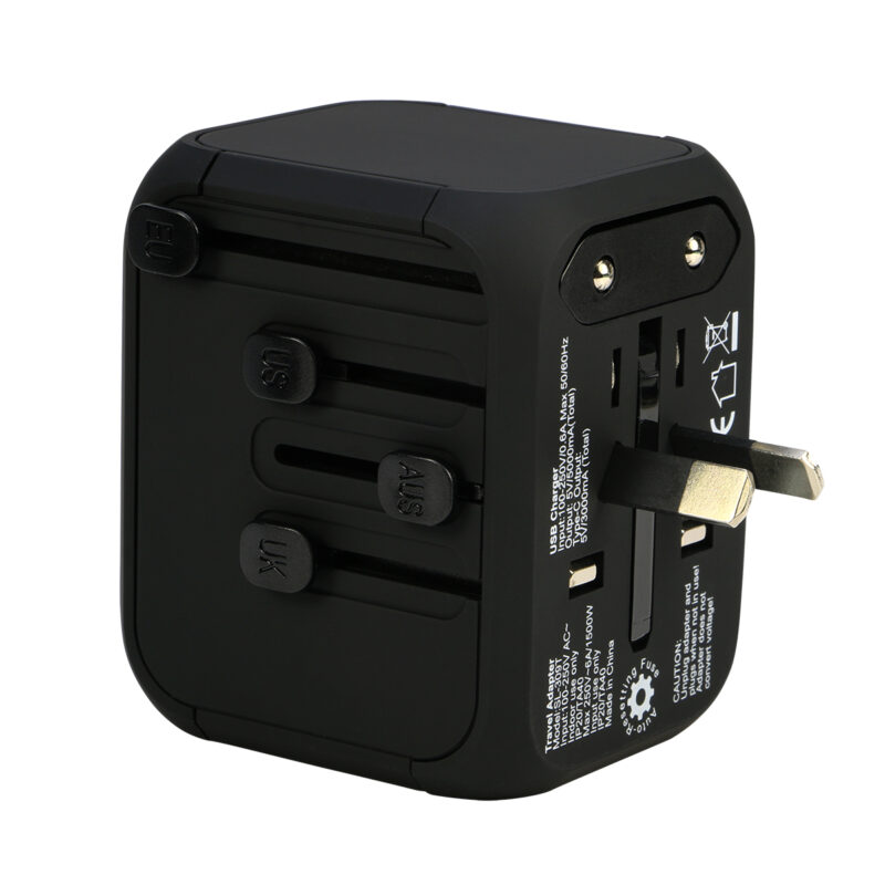 4 Port USB Charger Charging Power Adapter Travel Plug with 3x USB Type A + USB Type C for UK Japan EU Europe European, Universal for 150 Countries - Image 5