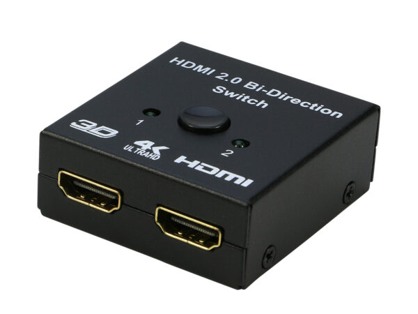 HDMI Switch 4K HDMI Splitter, iXever Aluminum HDMI Switcher 2 Input 1 Output Bi-Directional, HDMI Switch Splitter 2 x 1/1 x 2, No External Power Required, Support 4K 3D HD 1080P for Xbox PS4 Roku HDTV