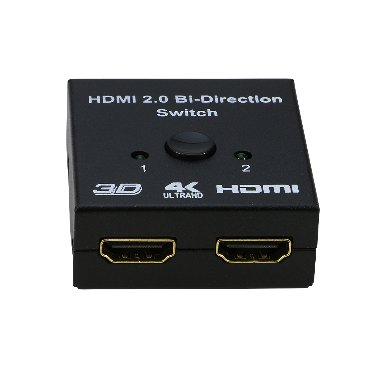 HDMI Switch 4K HDMI Splitter- Aluminum Bi-Directional HDMI Switcher 2 Input  1 Output, HDMI Switch Splitter 2 x 1/1 x 2, Support 4K 3D 1080P for Xbox