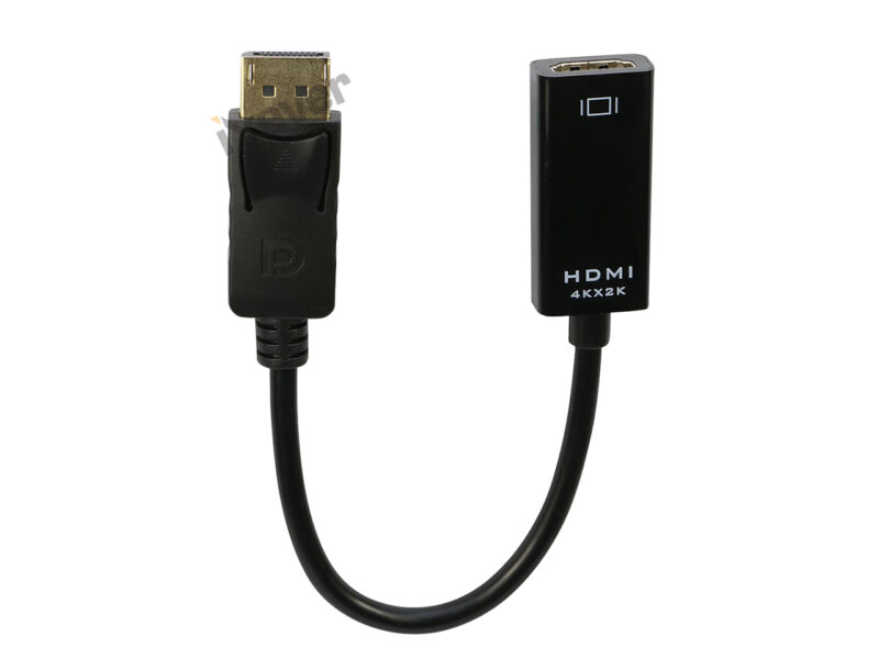 DisplayPort (DP) to HDMI Adapter 5 Pack, Gold-Plated Uni-Directional Display Port to HDMI Converter (Male to Female) Compatible with Computer, Desktop, PC, Monitor, Projector, HDTV - Black - Image 9
