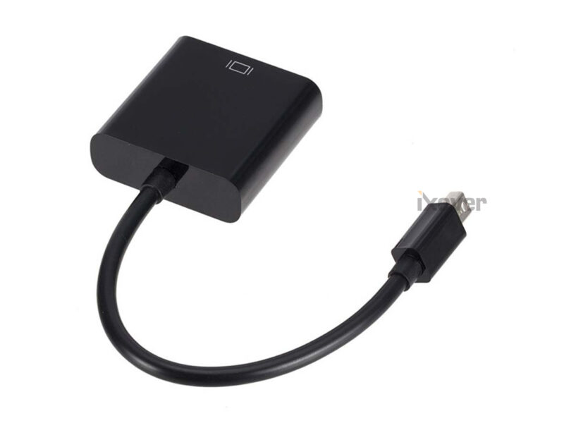 Mini DisplayPort (Mini DP) to VGA Adapter, iXever Gold Plated 1080P Thunderbolt Port Compatible Converter, For Compatible with MacBook Air, MacBook Pro (BEFORE 2016), iMac (BEFORE 2017), Mac Mini Pro - Image 7