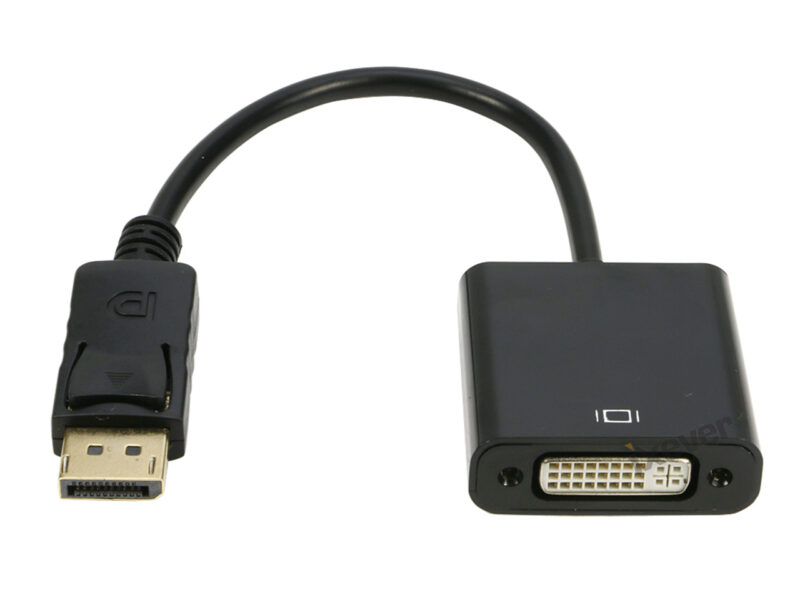 DisplayPort (DP) to DVI Adapter, iXever Gold-Plated Display Port to DVI-D Adapter (Male to Female) Compatible with Computer, Desktop, Laptop, PC, Monitor, Projector, HDTV - Black - Image 6