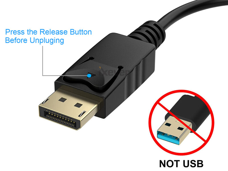 DisplayPort (DP) to DVI Adapter, iXever Gold-Plated Display Port to DVI-D Adapter (Male to Female) Compatible with Computer, Desktop, Laptop, PC, Monitor, Projector, HDTV - Black - Image 5