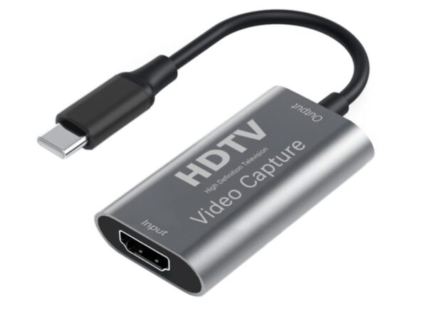 IXEVER Video Capture Card, Video Recording Card Wonderful 4K HDMI to 1080P USB C for Gaming Streaming TV Recorder, for Windows Mac OS System with USB C Adapter to Adjust PS4, Switch, Xbox1