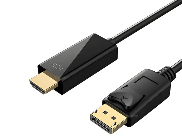 DisplayPort to HDMI Cable 6ft, Gold-Plated DP to HDMI Cable, Display Port to HDTV/Monitor/Projector Conversion Cord 1080p