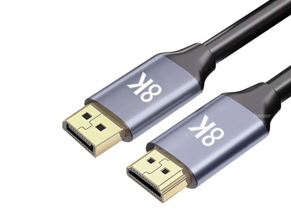 DisplayPort to HDMI Cable, Uni-Directional, 8K@60Hz, 4K@240Hz,4K@144Hz,4K@60Hz,1080p, 6 ft, Black